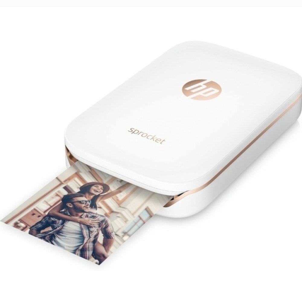 HP Sprocket White and Rose Gold Photo Printer